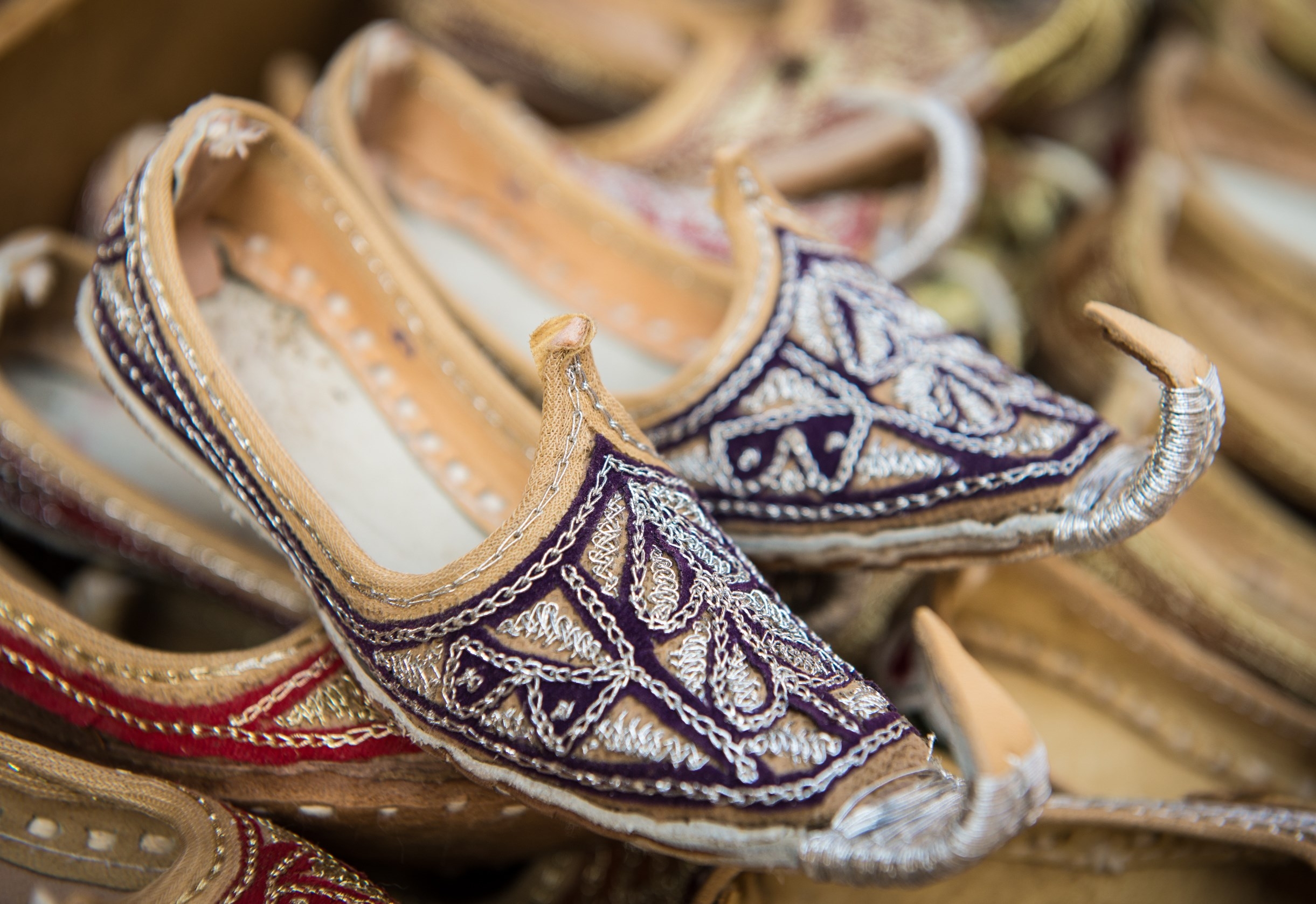 Arabian Embroidered Leather Shoes