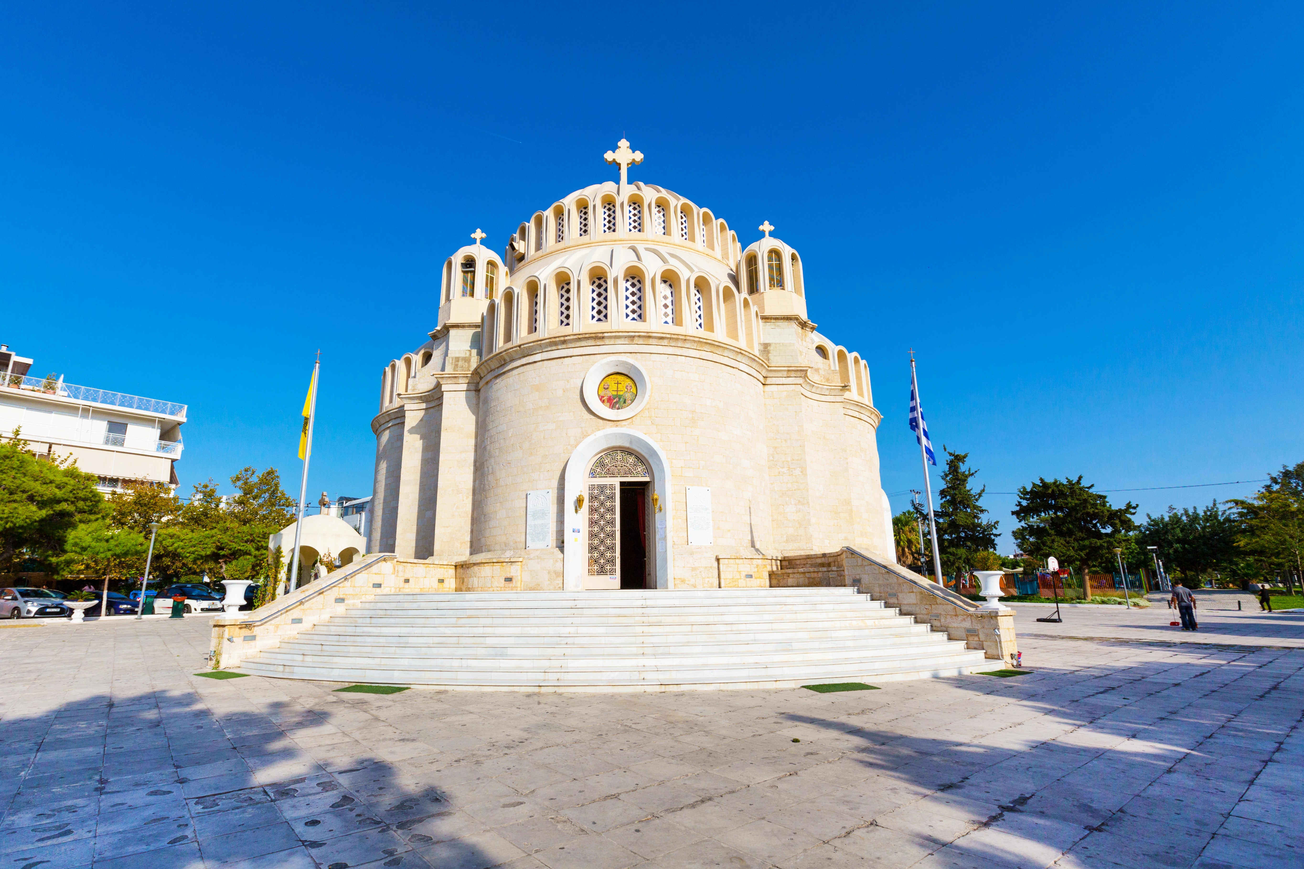 Church of St. Constantine and Helen in Glyfada, Athens, Greece.