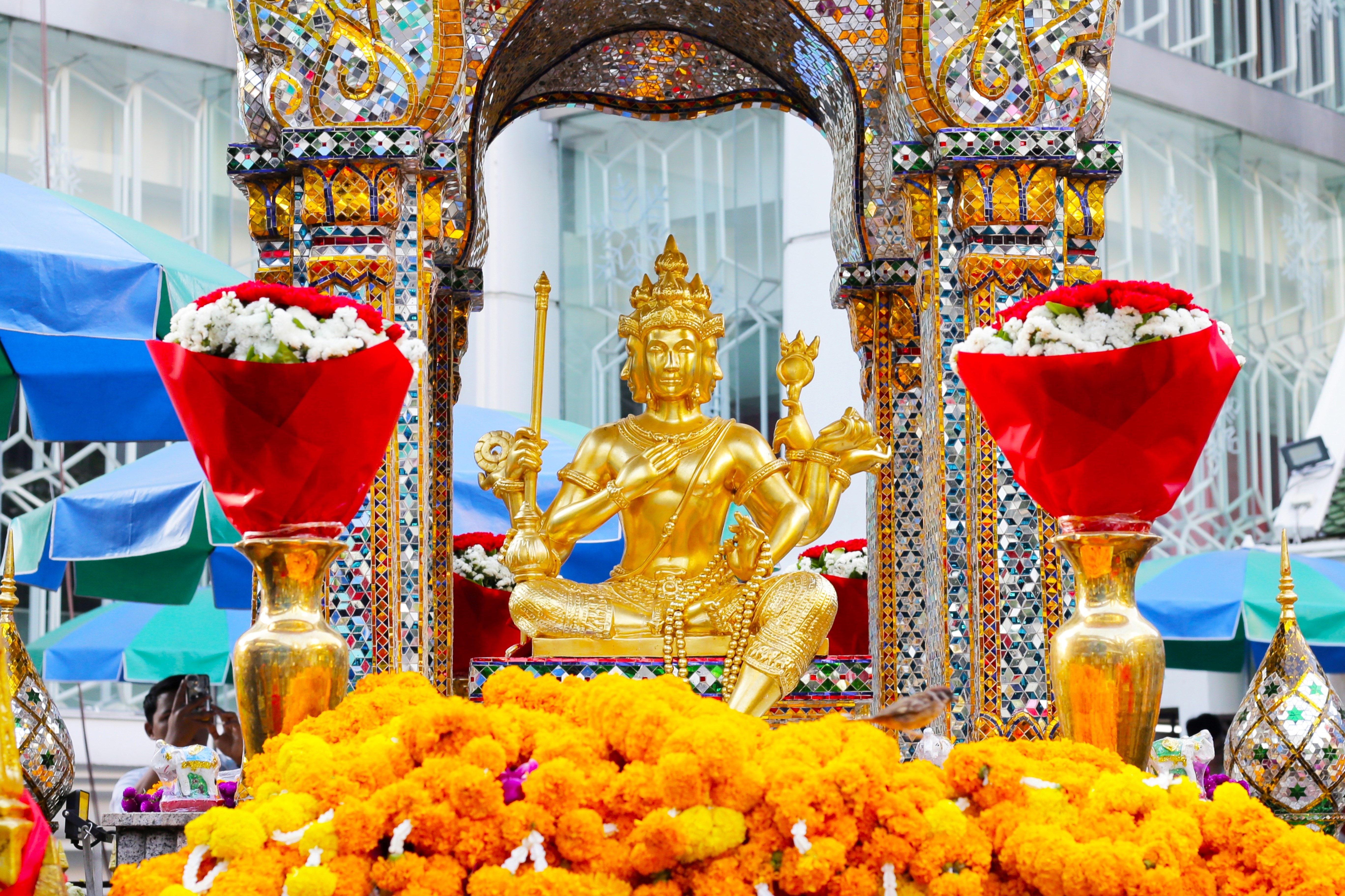 Erawan shrine Bangkok city, Thailand