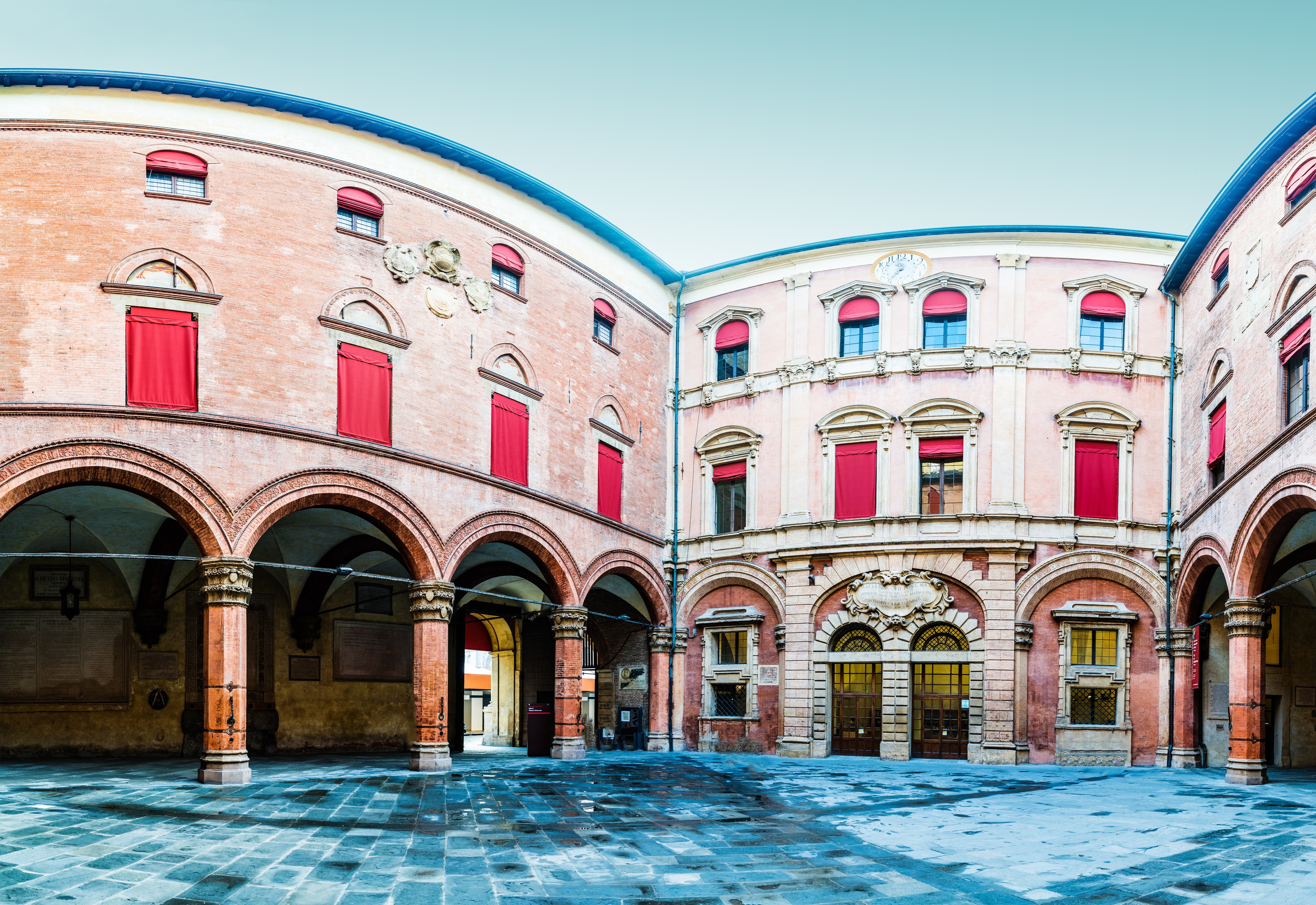 Palazzo d'Accursio or Palazzo Comunale is an palace once formulated to house major administrative offices of city of Bologna
