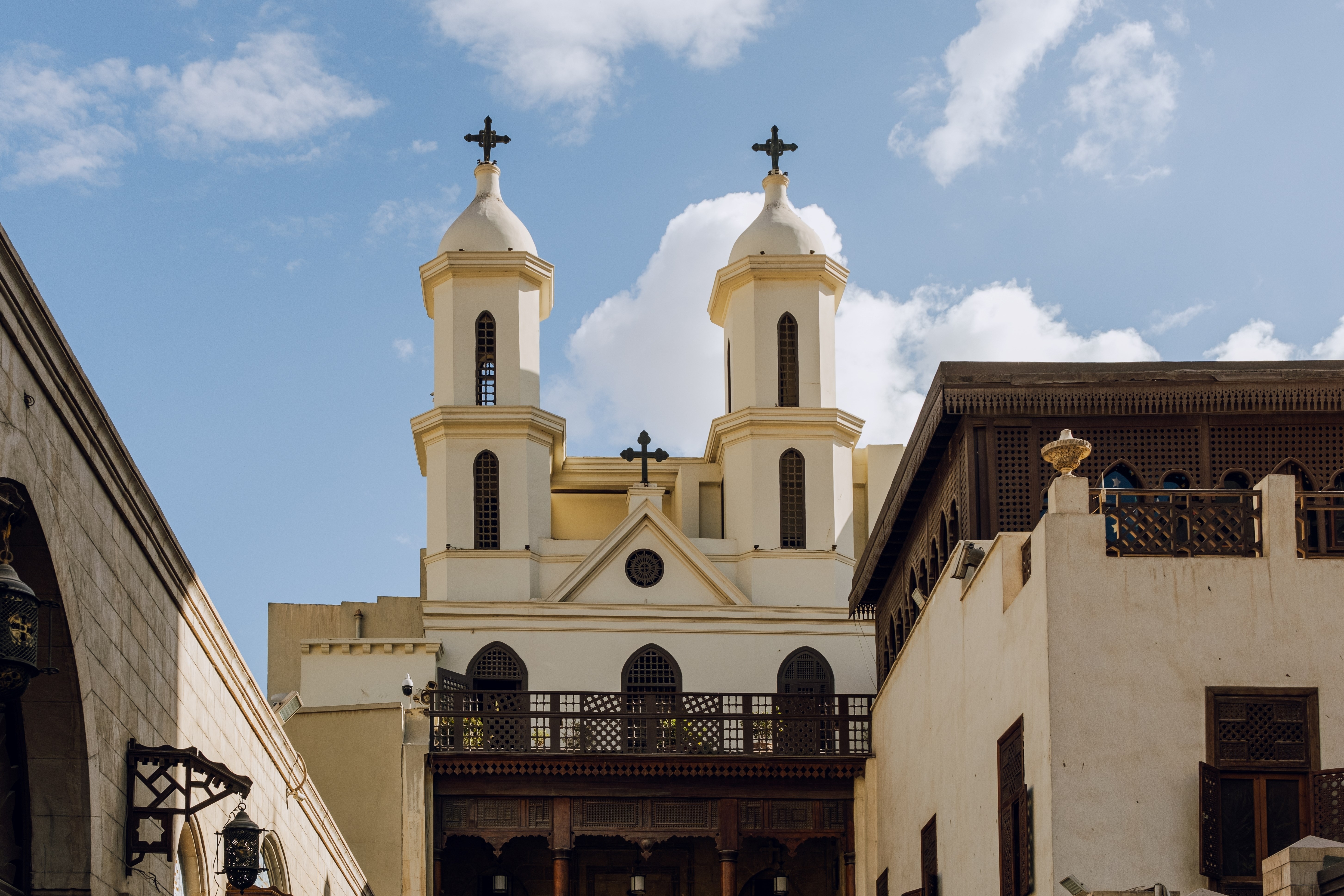 Hanging Church. Saint Virgin Mary's Coptic Orthodox Church in the coptic Cairo, Egypt