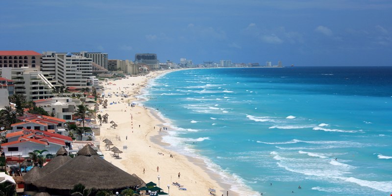 Hotel zone Cancun, Mexico