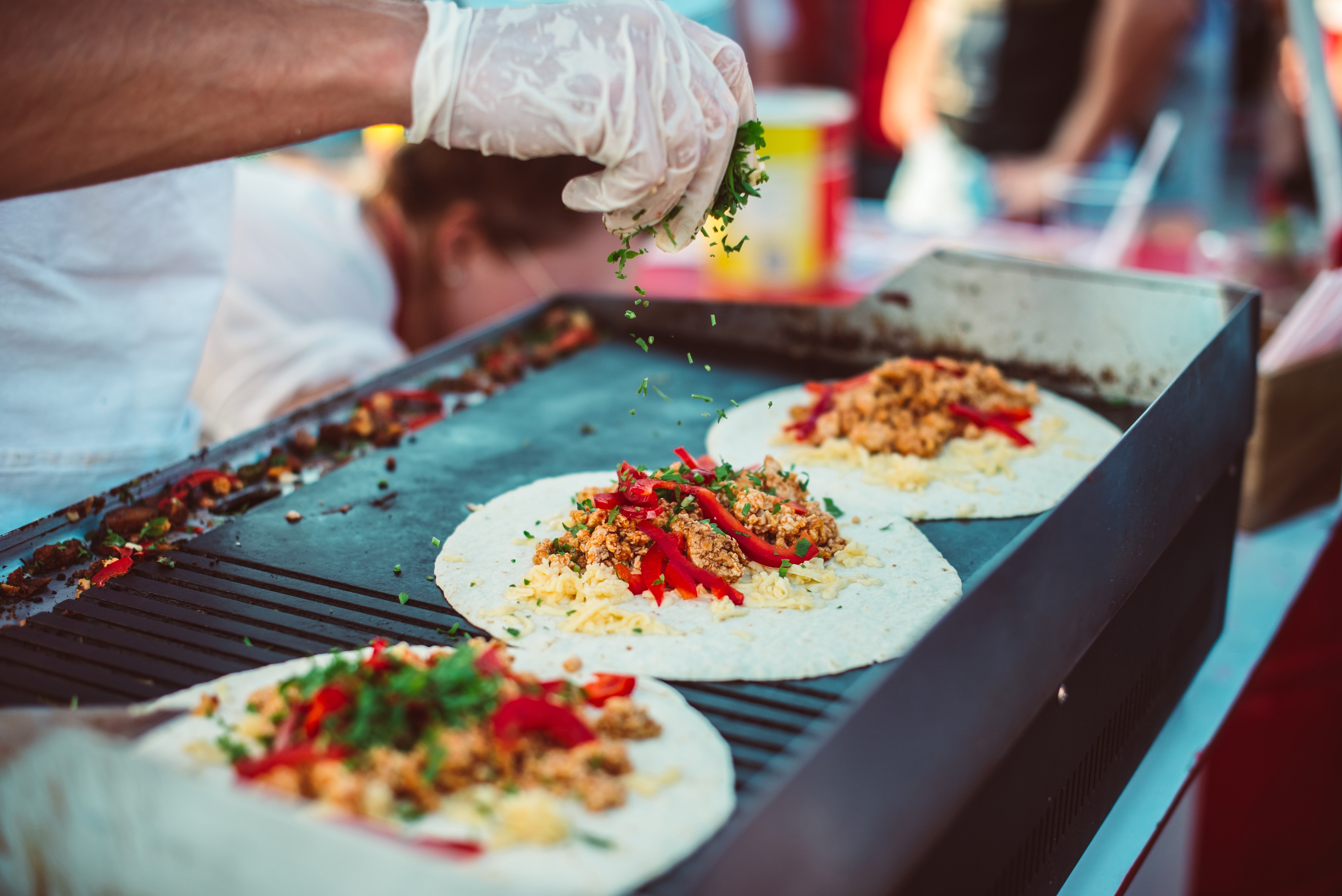 Preparation of fajitas