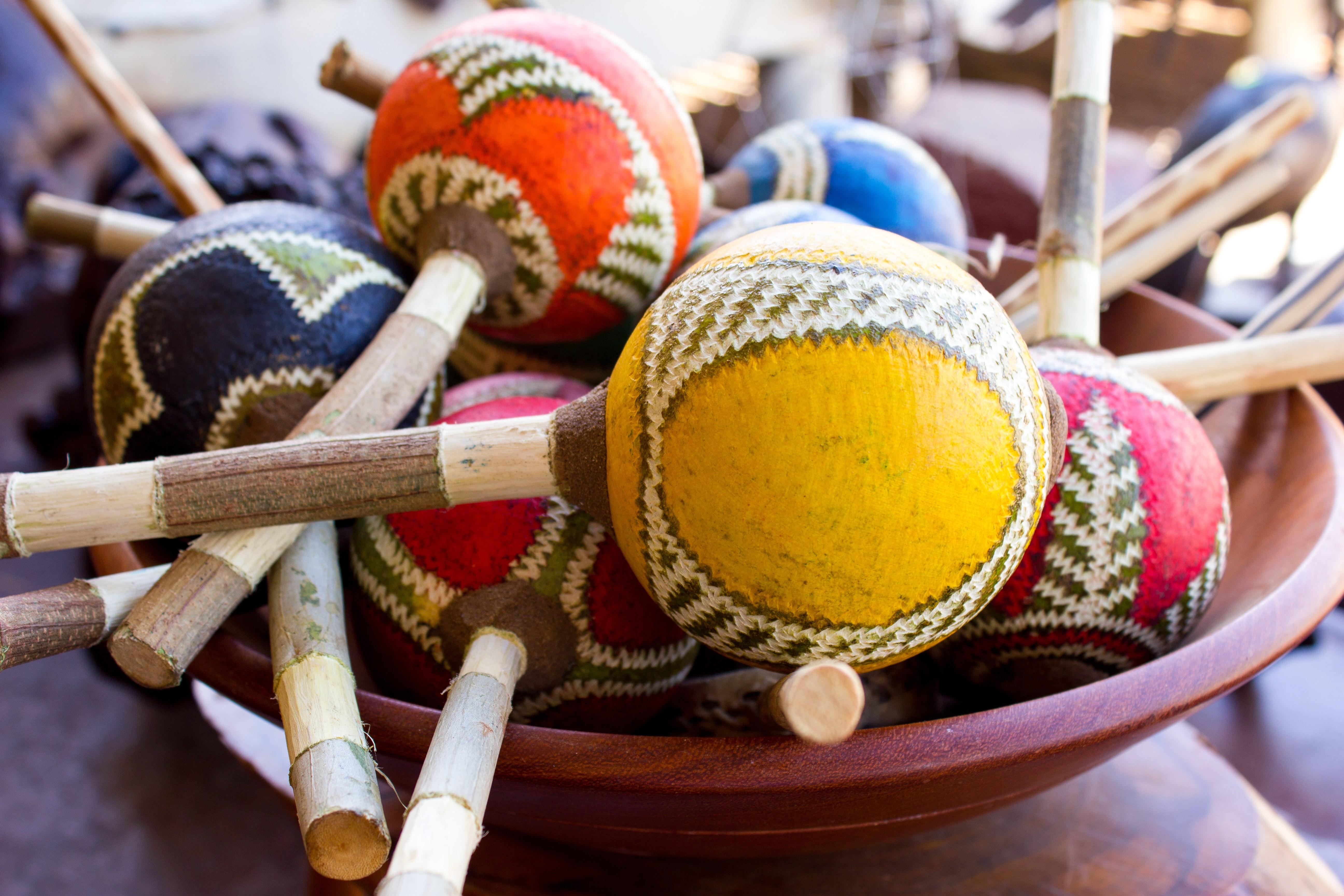 African arts and crafts at an African craft market