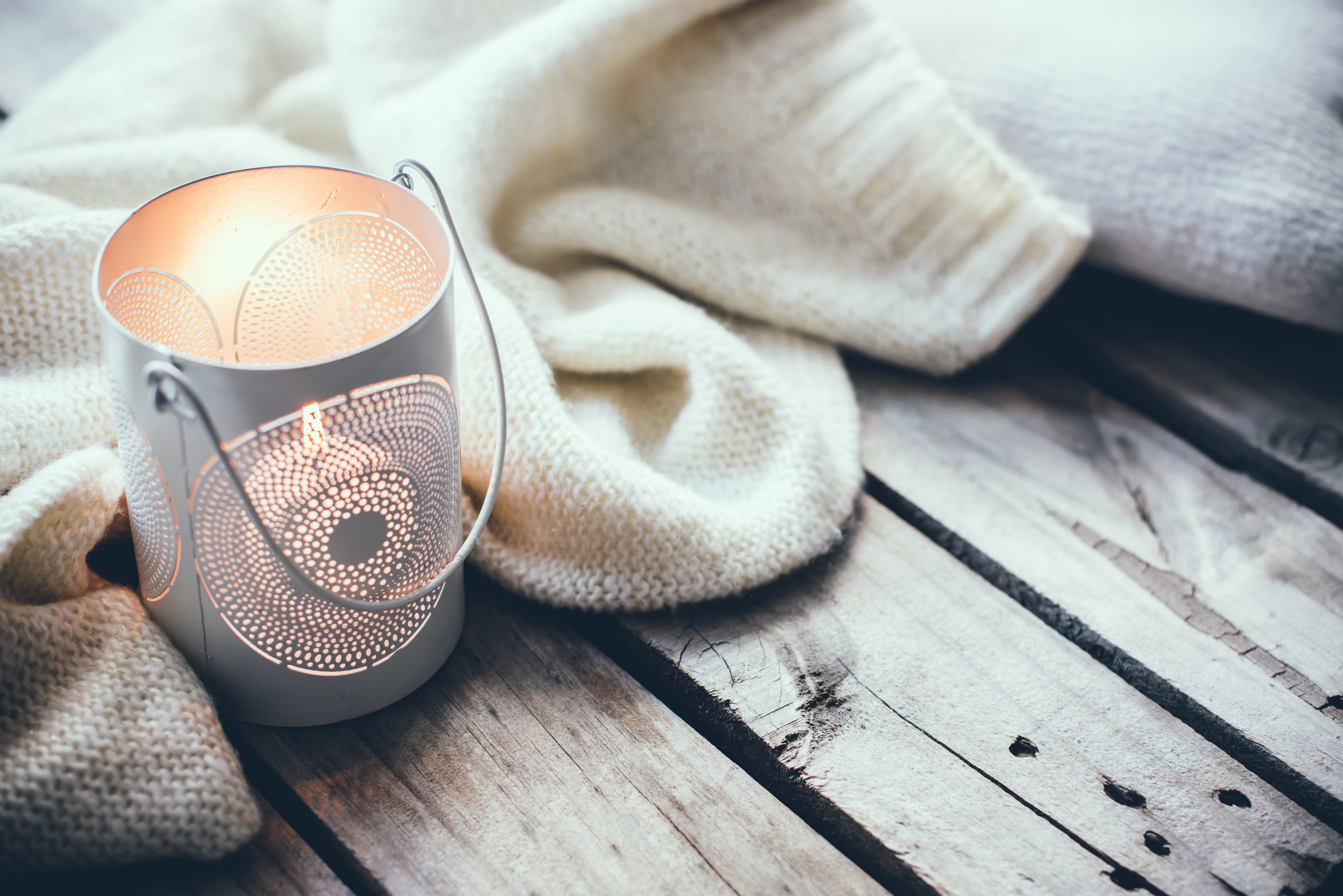 Cosy and soft winter background