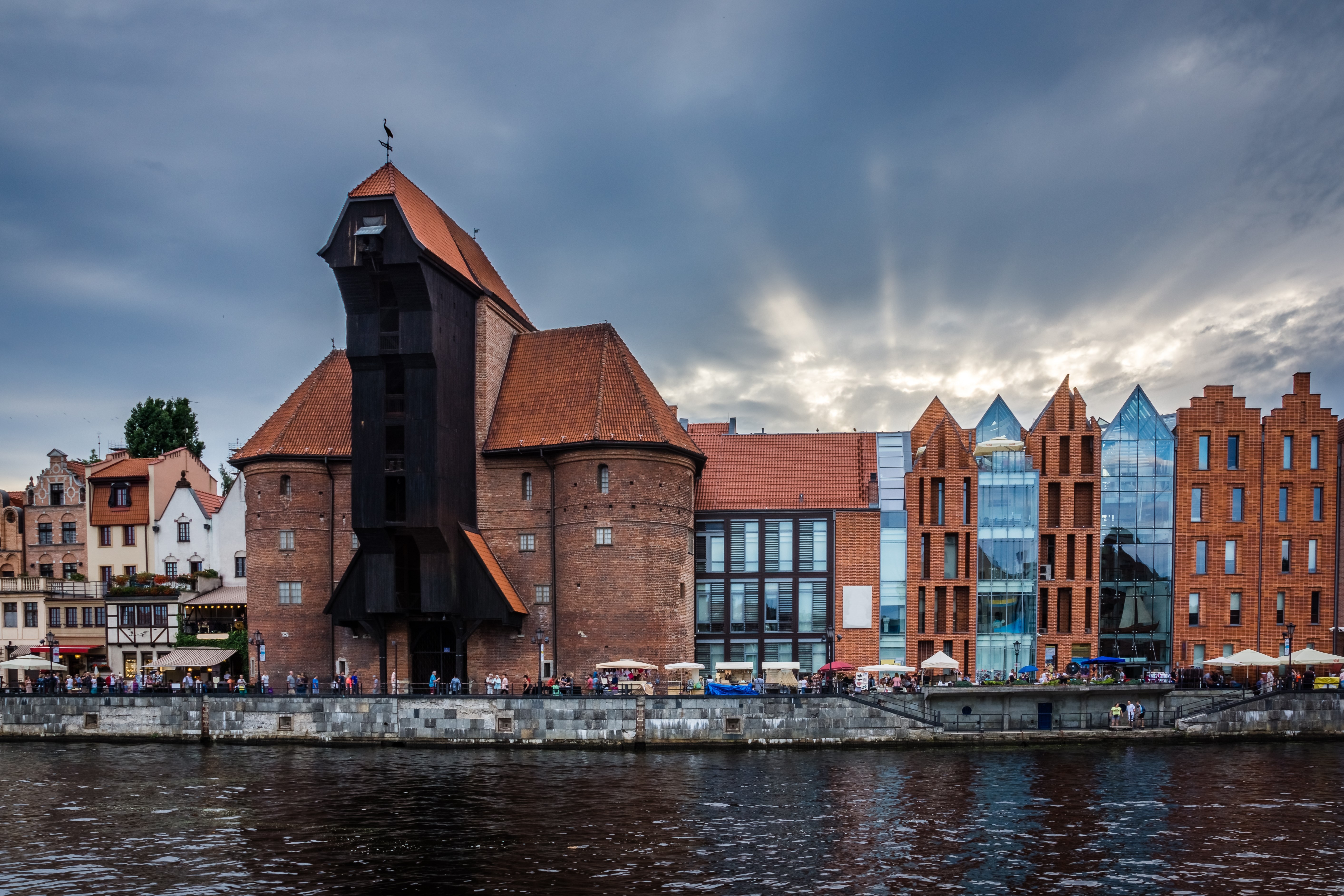 Zuraw on old town in Gdansk city, Poland