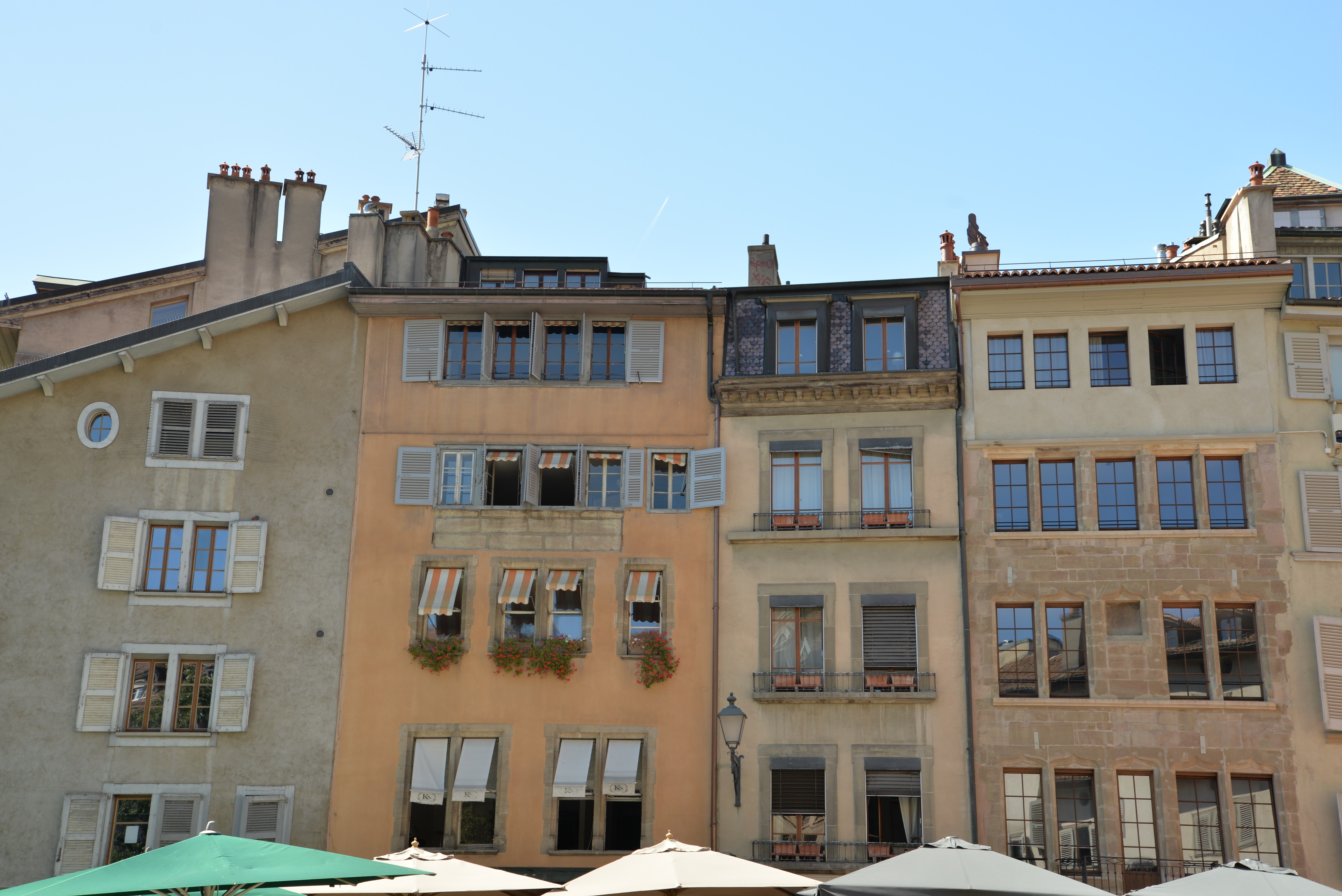 Place du Bourg-de-Four City Square in Geneva, Switzerland, Europe