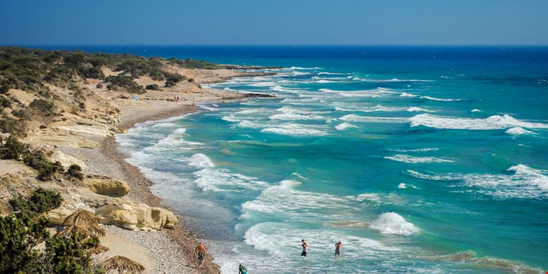 Agios Theologos beach in Kos island Greece