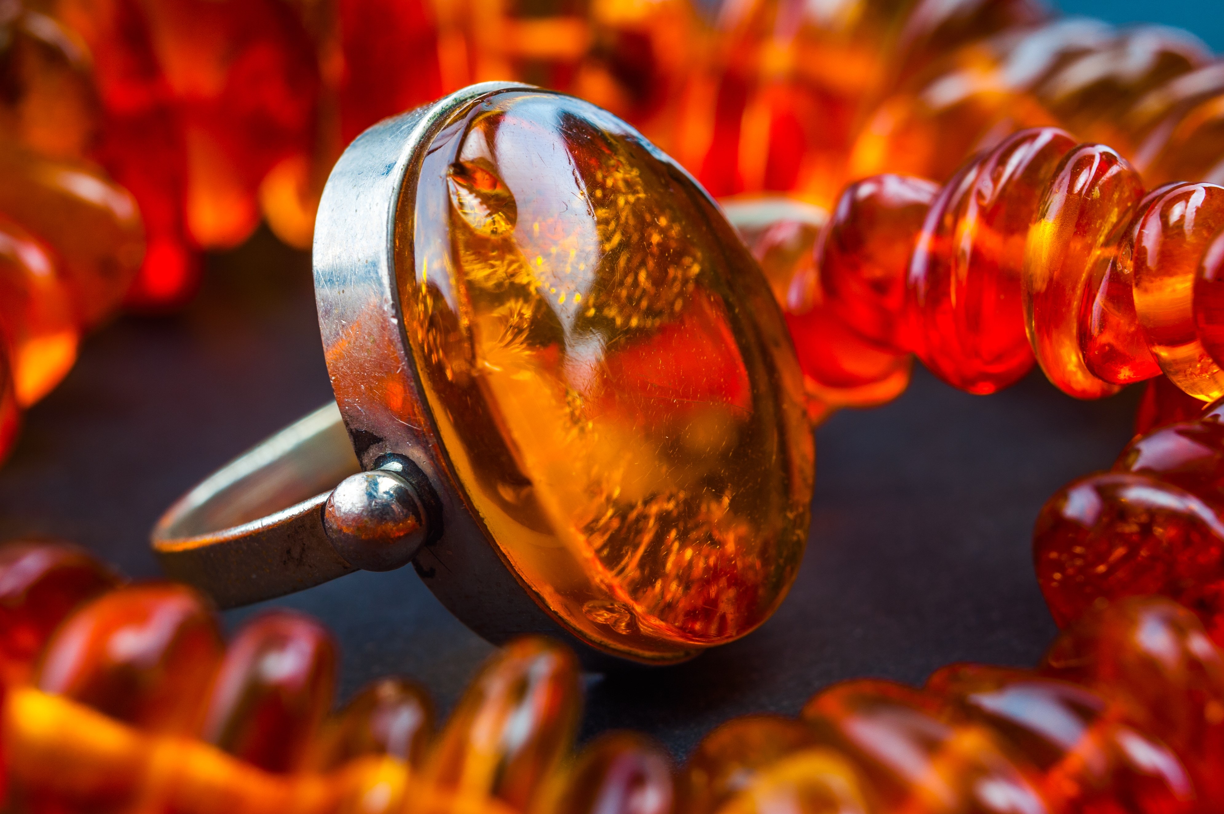 Amber ring