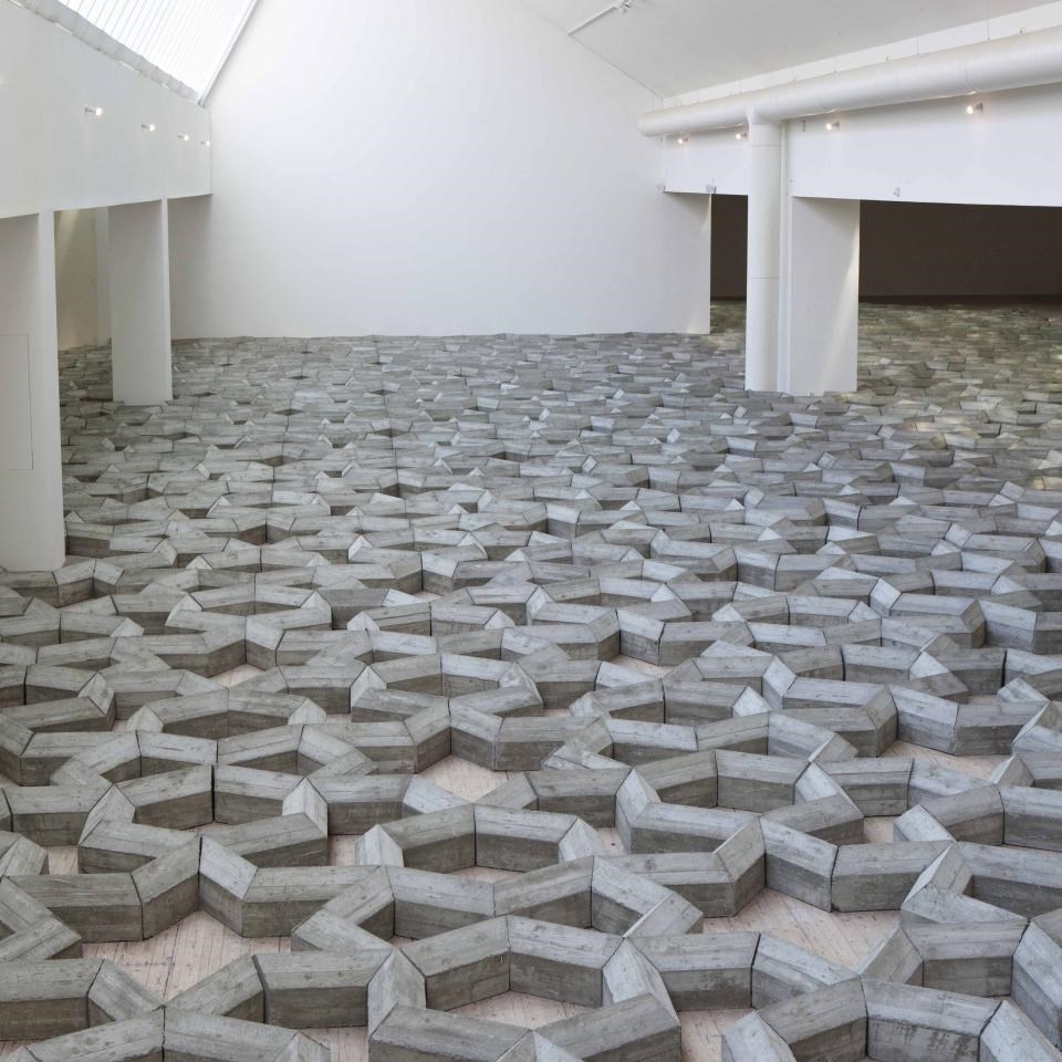 concrete architectural element in the Malmö Konsthall