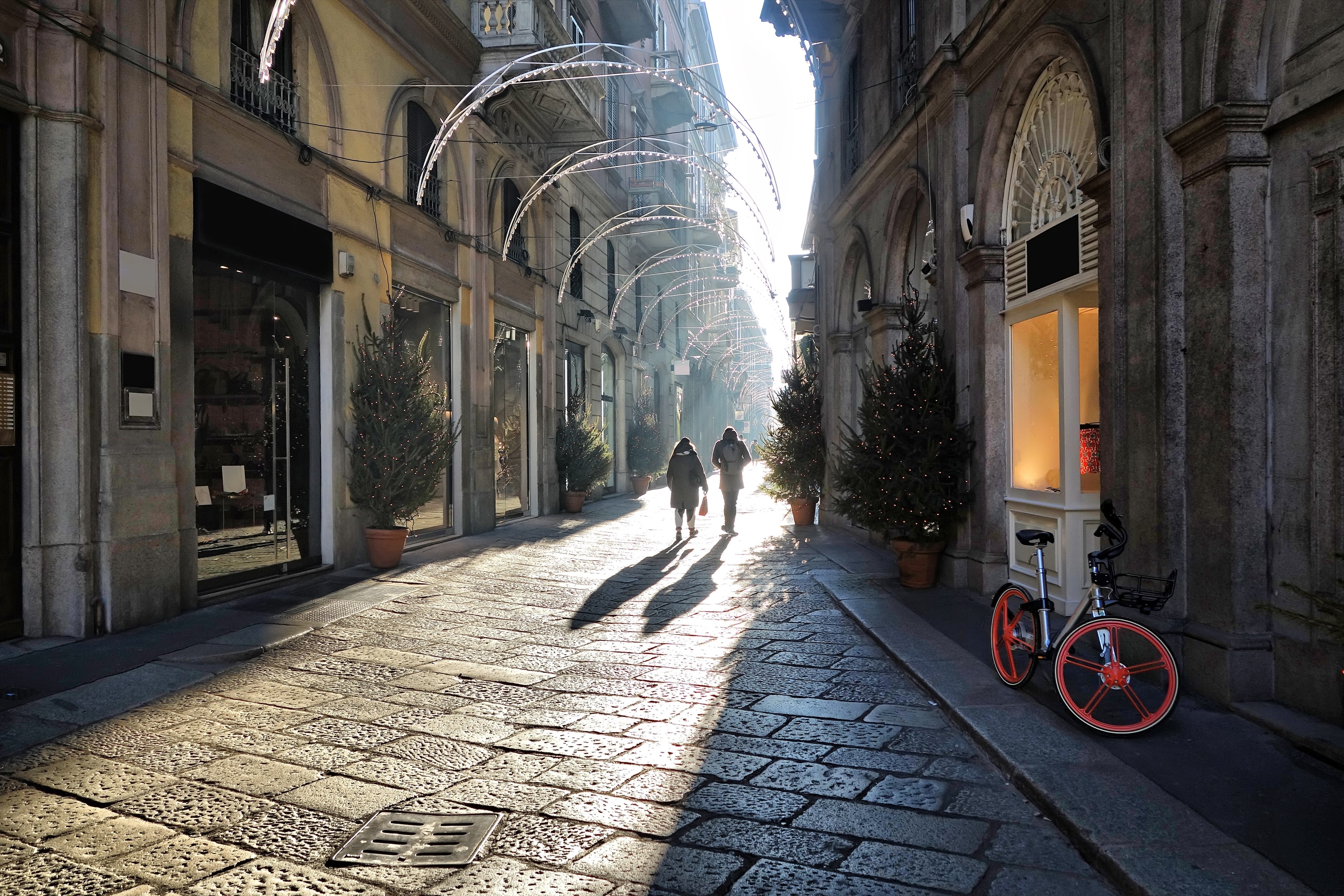 Via della Spiga: Smart fashion street in the metropolitan city of Milan, Italy