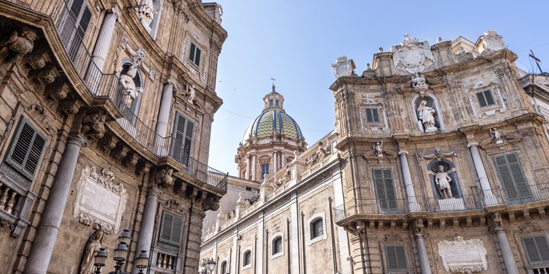 Quattro Canti Square in Palermo