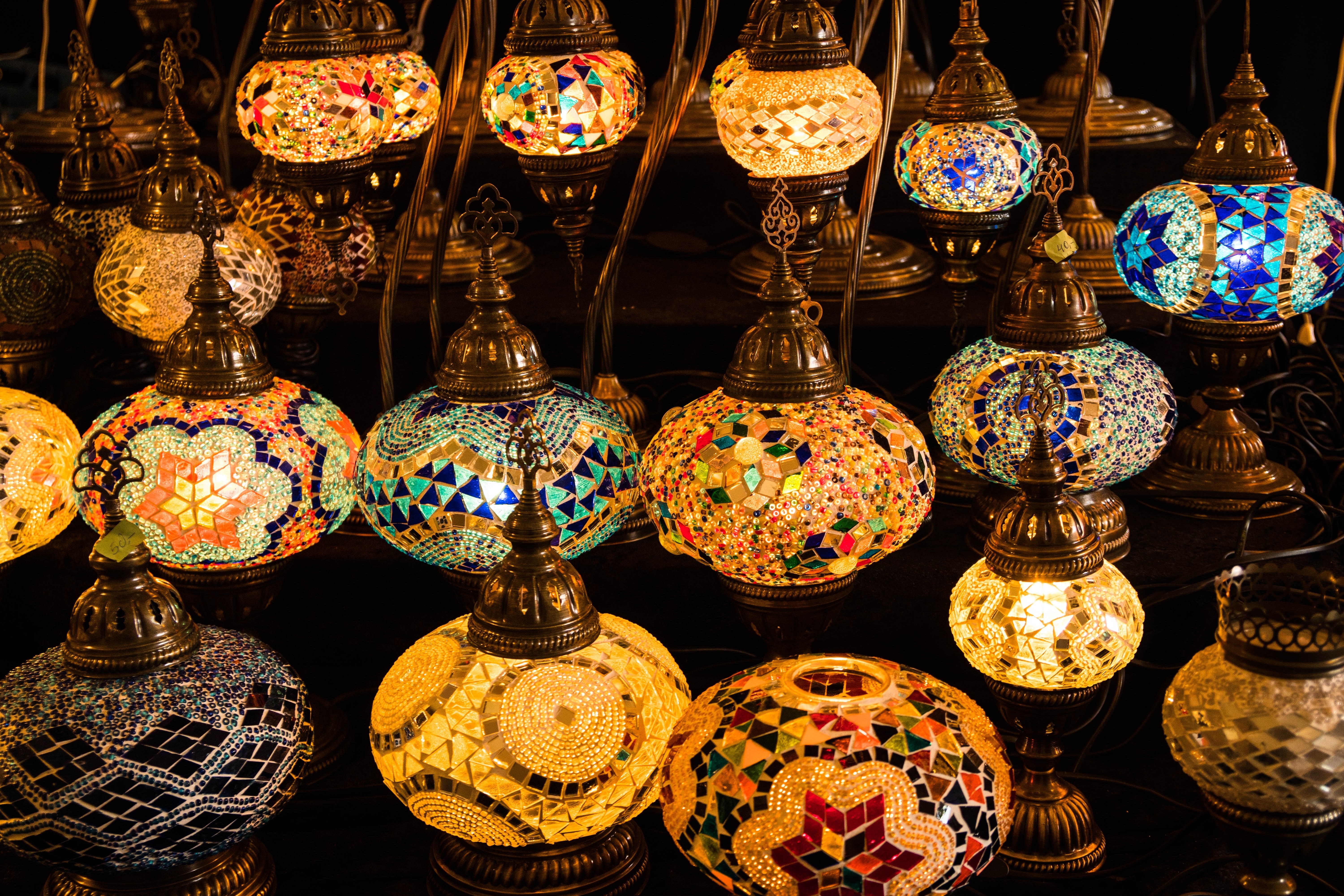Mosaic lamps
