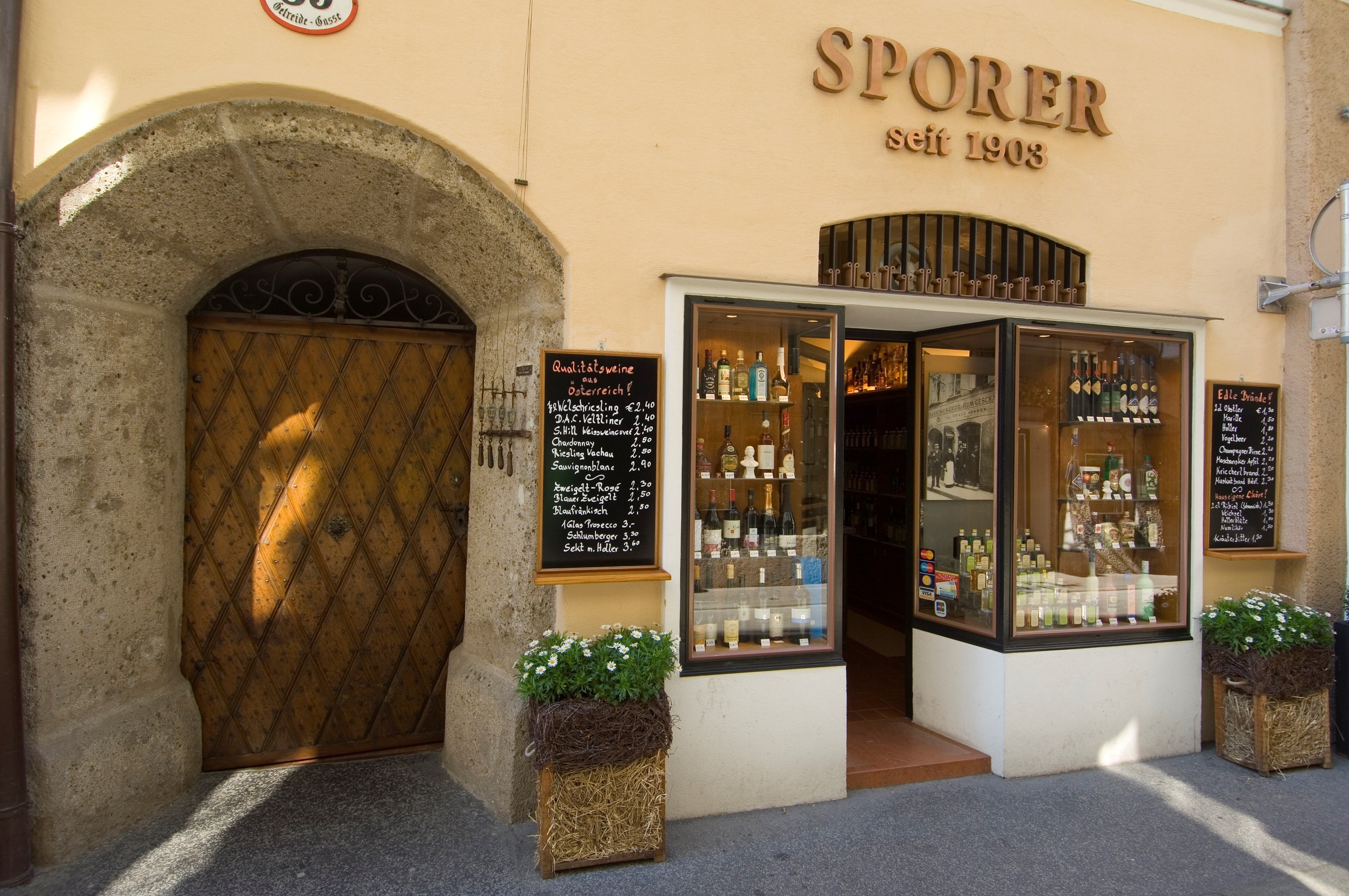 Sporer, liquor store in Salzburg, Austria