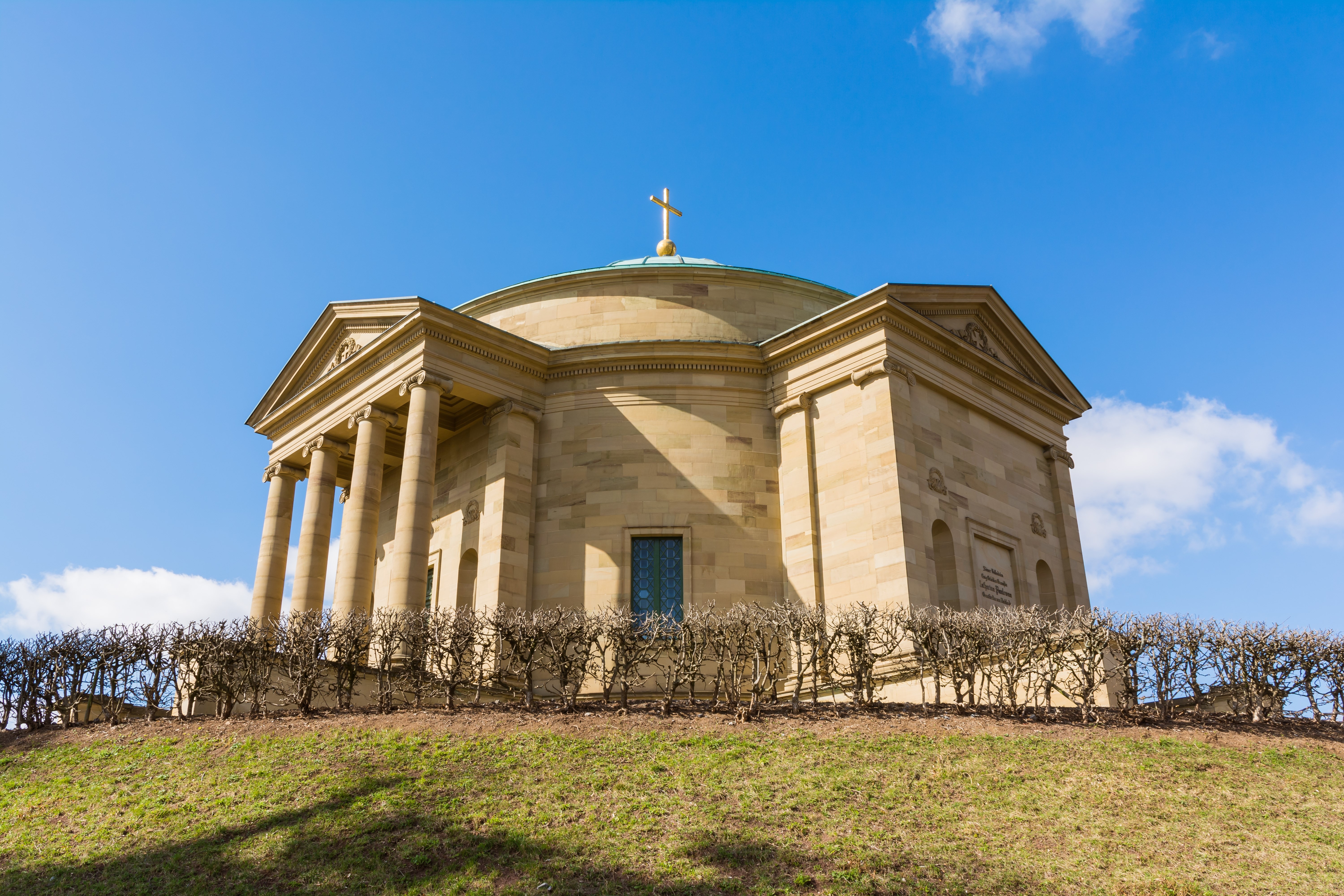 Grabkapelle Stuttgart Mausoleum European Blue Skies Old Architecture Landscape Beautiful Monument Germany