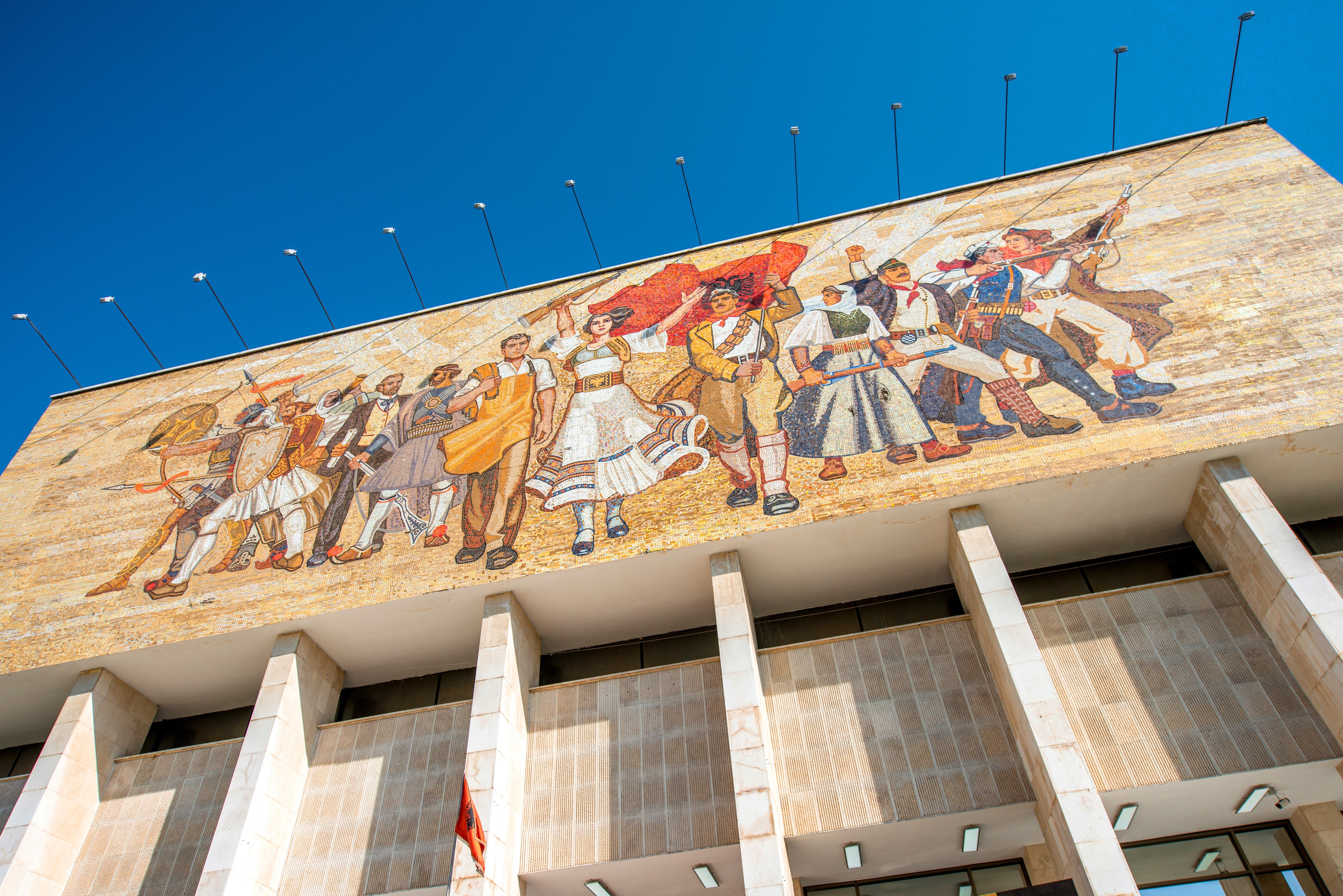 National museum in Tirana center in Albania