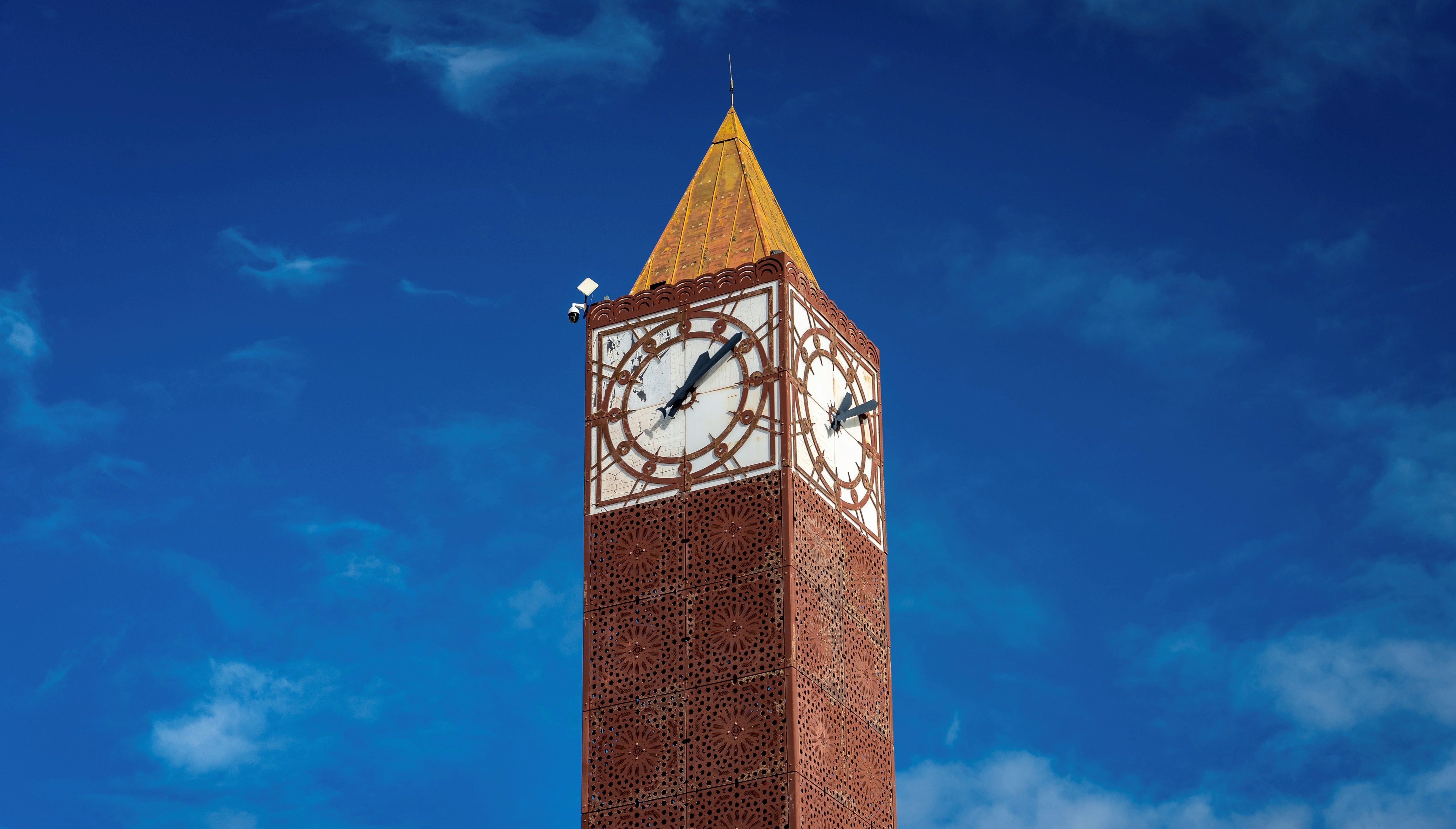 Clock of Habib Bourguiba closeup