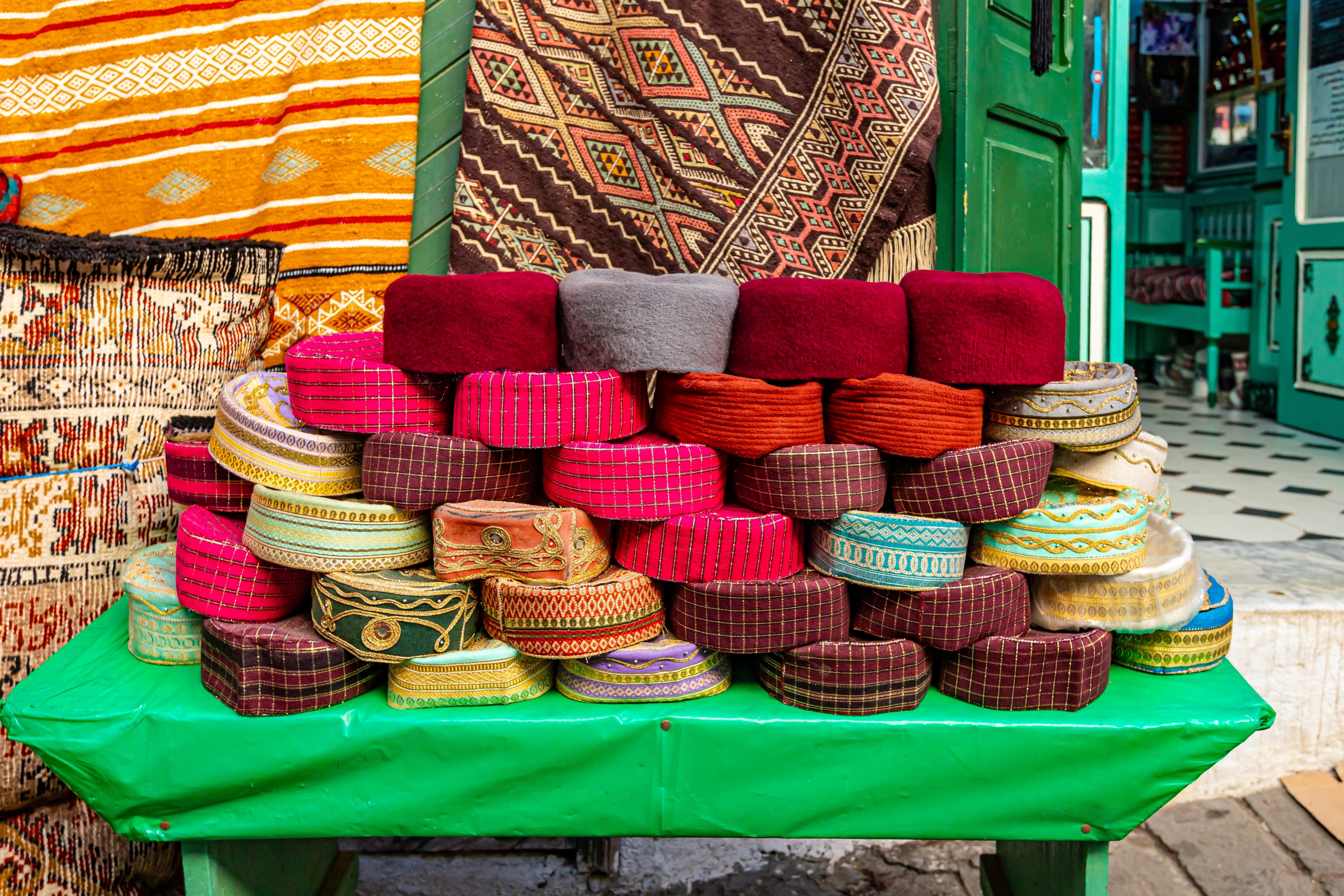 Tunis City, Medina, fez manufacturing shops