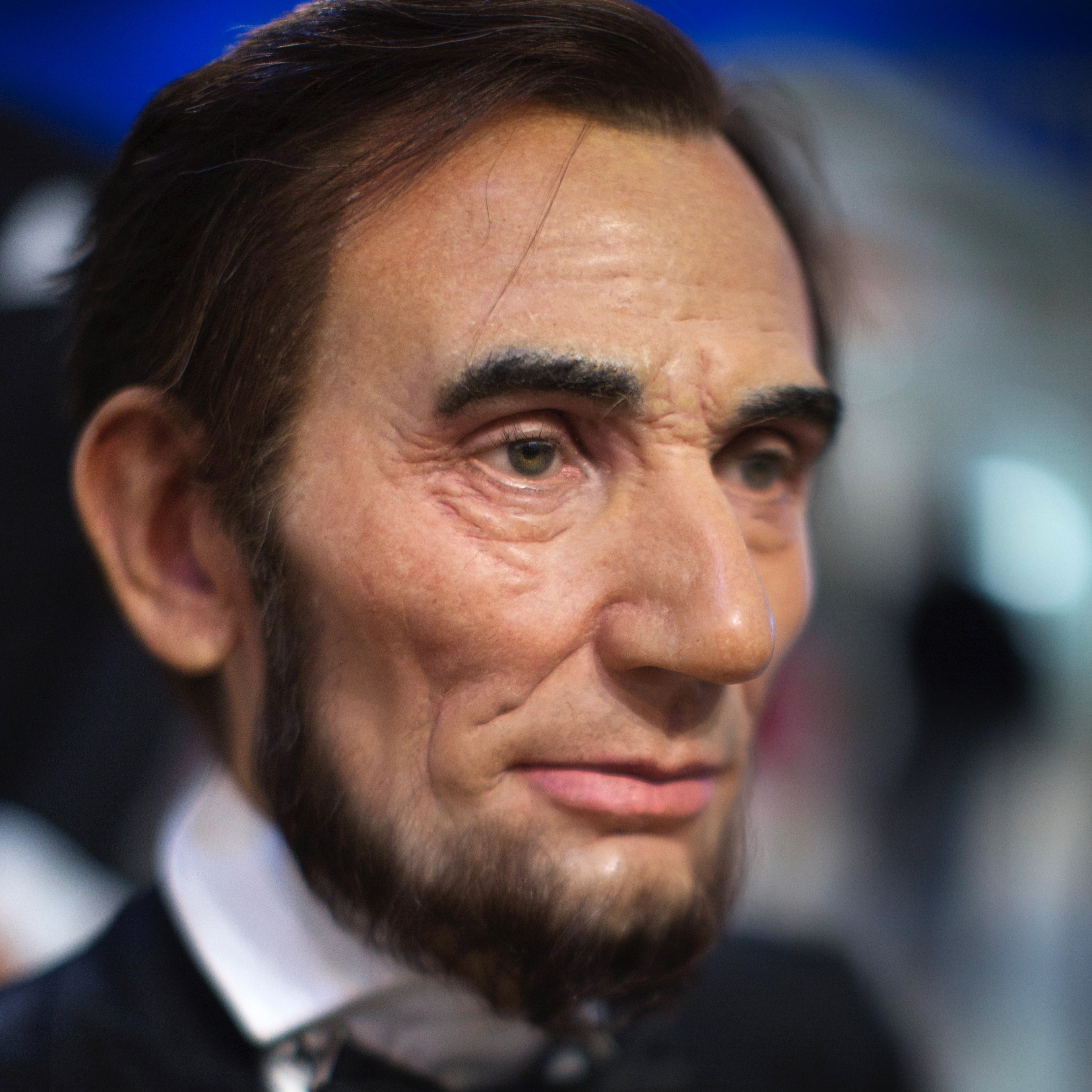 wax figure of Abraham Lincoln