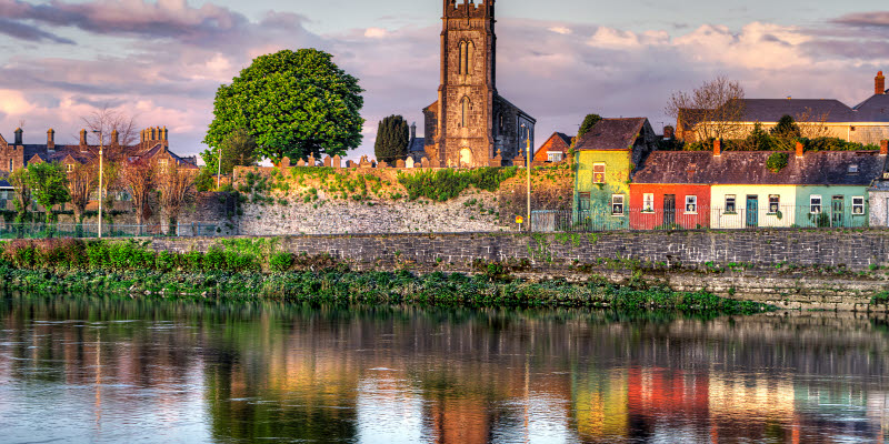 Shannon Ireland buidlings near the water Shannon Ireland buidlings near the water