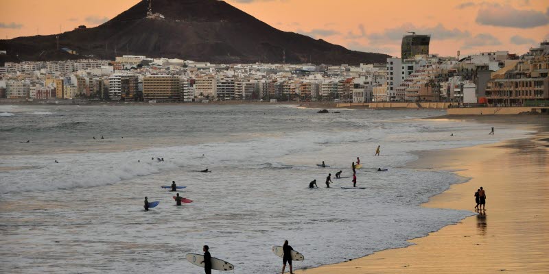 Beach in Las Palmas Beach in Las Palmas