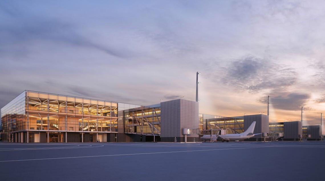 New pier på Stockholm Arlanda Airport New pier på Stockholm Arlanda Airport