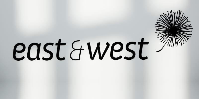 East and West logo East and West logo