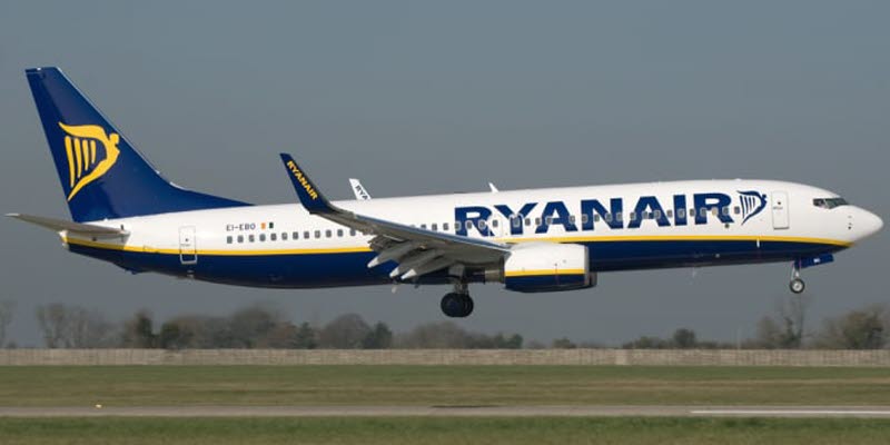 A plane from Ryanair A plane from Ryanair