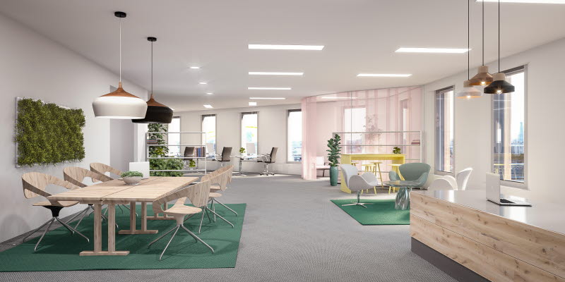 Vision image of Office One indoor sketch Vision image of Office One indoor sketch