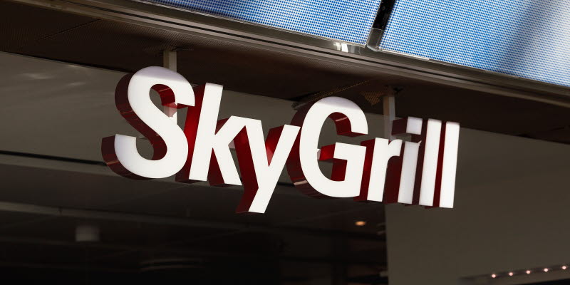 Sky Grill sign Sky Grill sign