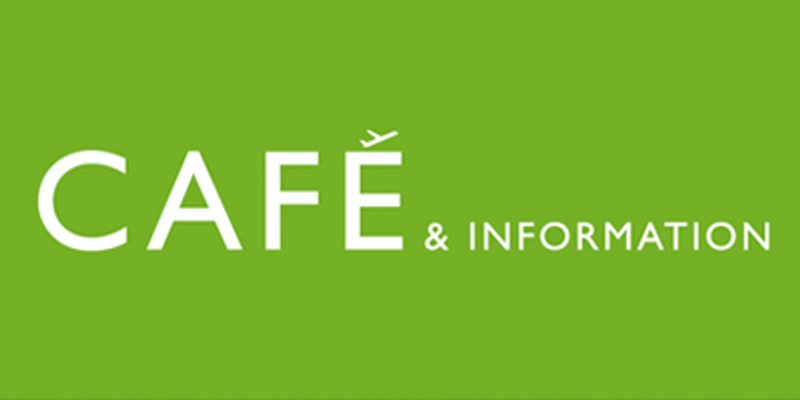 Café and information logo Café and information logo