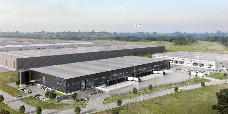 Logistics Park 1, Airport City Göteborg. Vision image: Arkitekterna Krook & Tjäder Logistics Park 1, Airport City Göteborg. Vision image: Arkitekterna Krook & Tjäder
