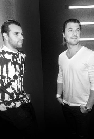 Sebastian Ingrosso and Axel Hedfors DJs and music producers Sebastian Ingrosso and Axel Hedfors DJs and music producers