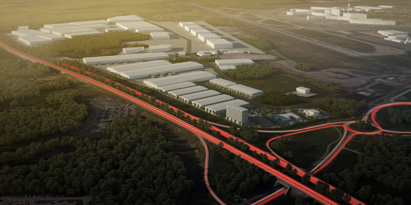 View of future Logistic City at Stockholm Arlanda Airport View of future Logistic City at Stockholm Arlanda Airport
