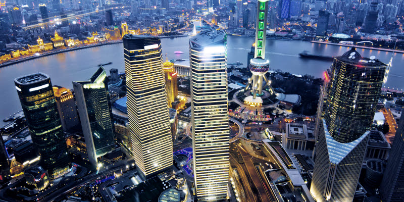 Skylines in Shanghai. Skylines in Shanghai.