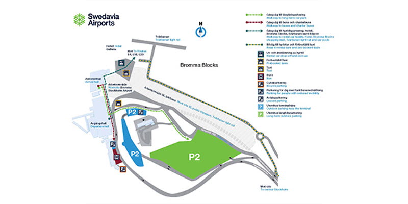 Information about the new entrance road at Bromma Stockholm Airport