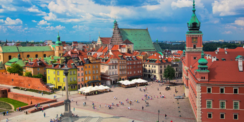 Market-place in Warszawa Market-place in Warszawa