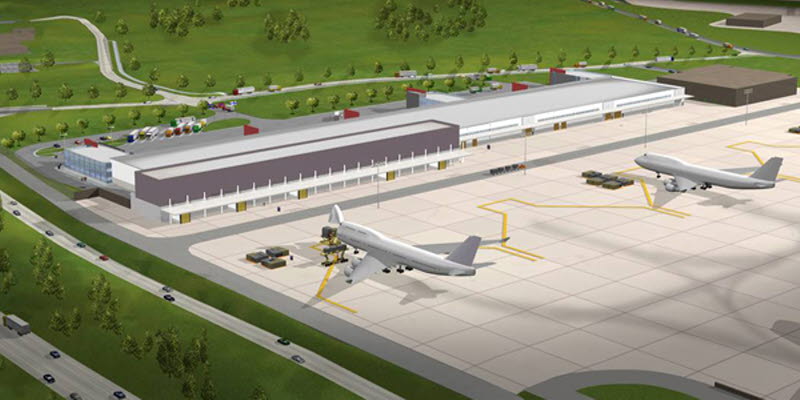 Vision image over Cargo City Arlanda Vision image over Cargo City Arlanda