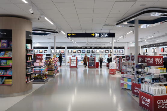 Shopping area at Bromma Stockholm Airport Shopping area in Bromma Stockholm Airport
