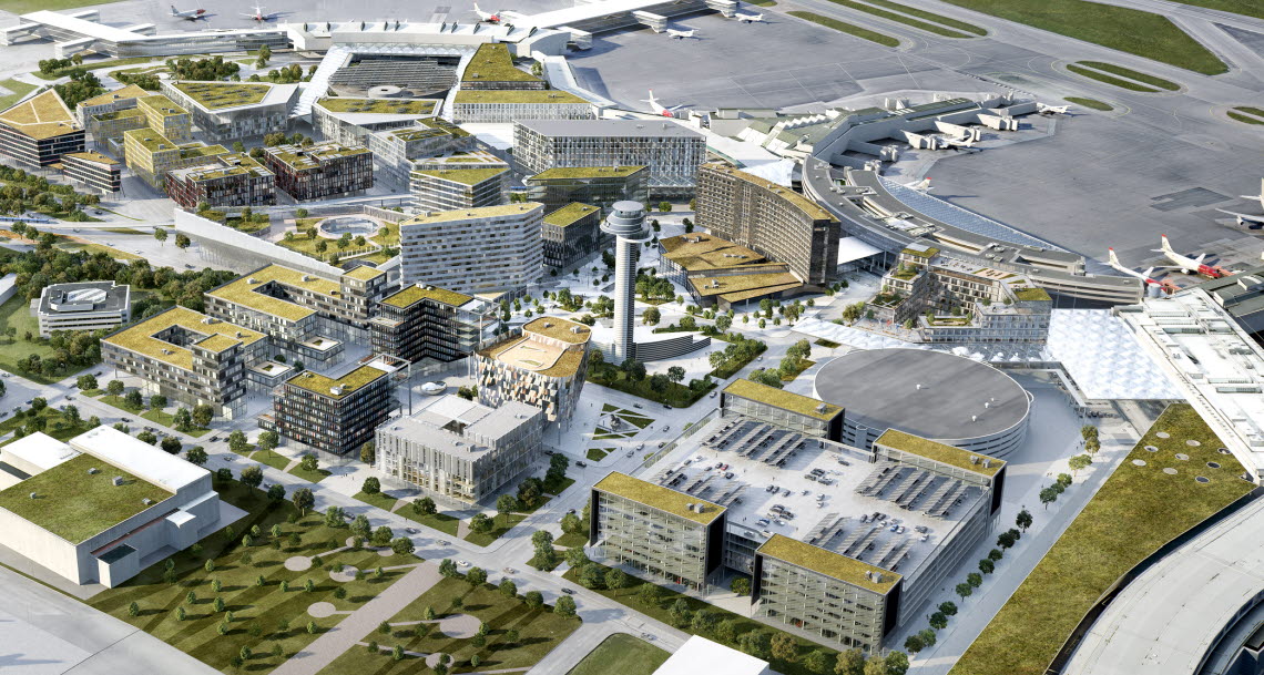 View of the future Stockholm Arlanda Airport View of the future Stockholm Arlanda Airport