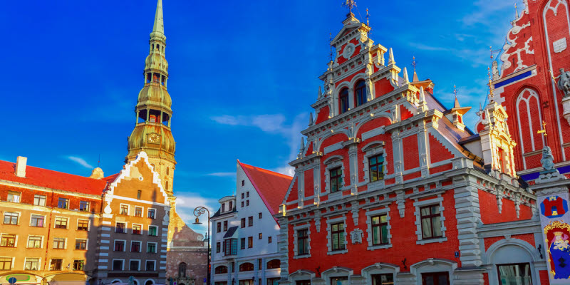 View over square in Riga View over square in Riga
