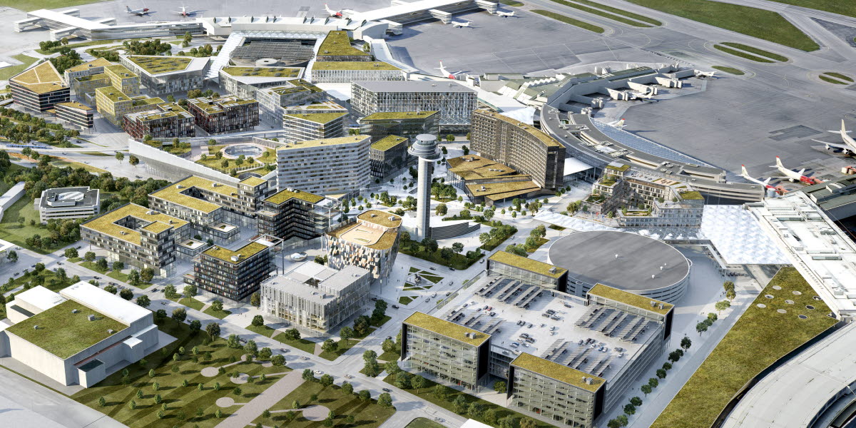 View of the future Stockholm Arlanda Airport View of the future Stockholm Arlanda Airport