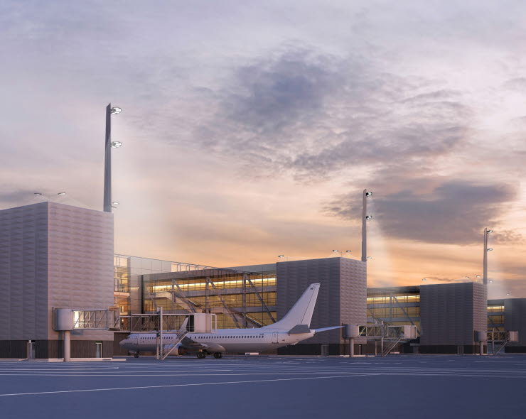 New pier på Stockholm Arlanda Airport New pier på Stockholm Arlanda Airport