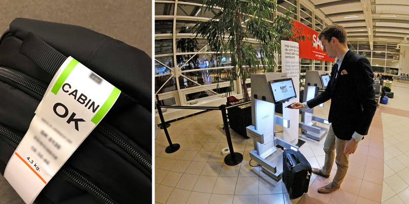 hand baggage test at Malmö AIrport hand baggage test at Malmö AIrport