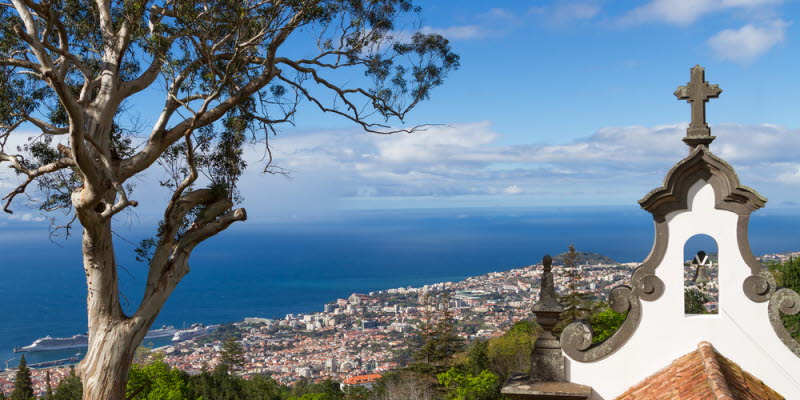 View over sea in Madeira View over sea in Madeira