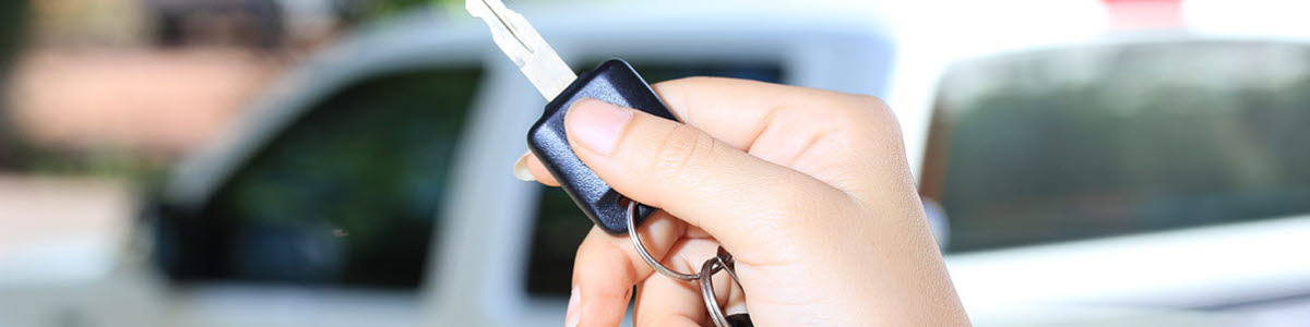 Hand with key, Rental car Hand with key, Rental car