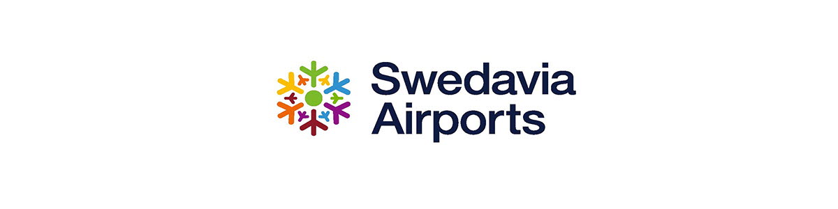 Swedavia logo in Pride colours Swedavia logo in Pride colours