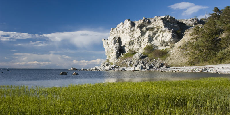 Gotland mountain and water Gotland mountain and water